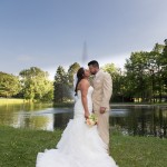 bride-groom-kiss-by-the-lake