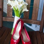 bride-pink-slippers-flowers